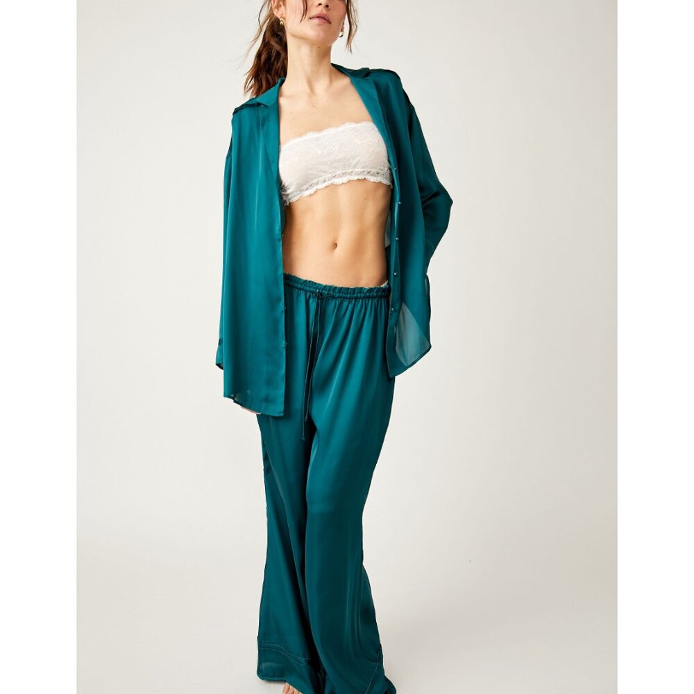 Free People Teal Pajama Set - Picture 5 of 7